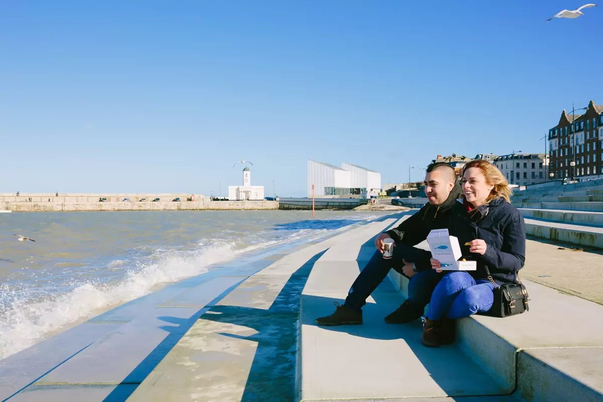 Fish and Chips on Margate Steps